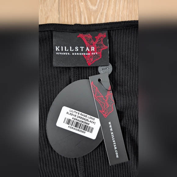 BNWT Lilith's Rage maxi slit dress from Killstar MEDIUM gothic sigil - Picture 6 of 7